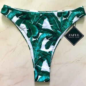 Palm Print Bikini Bottoms